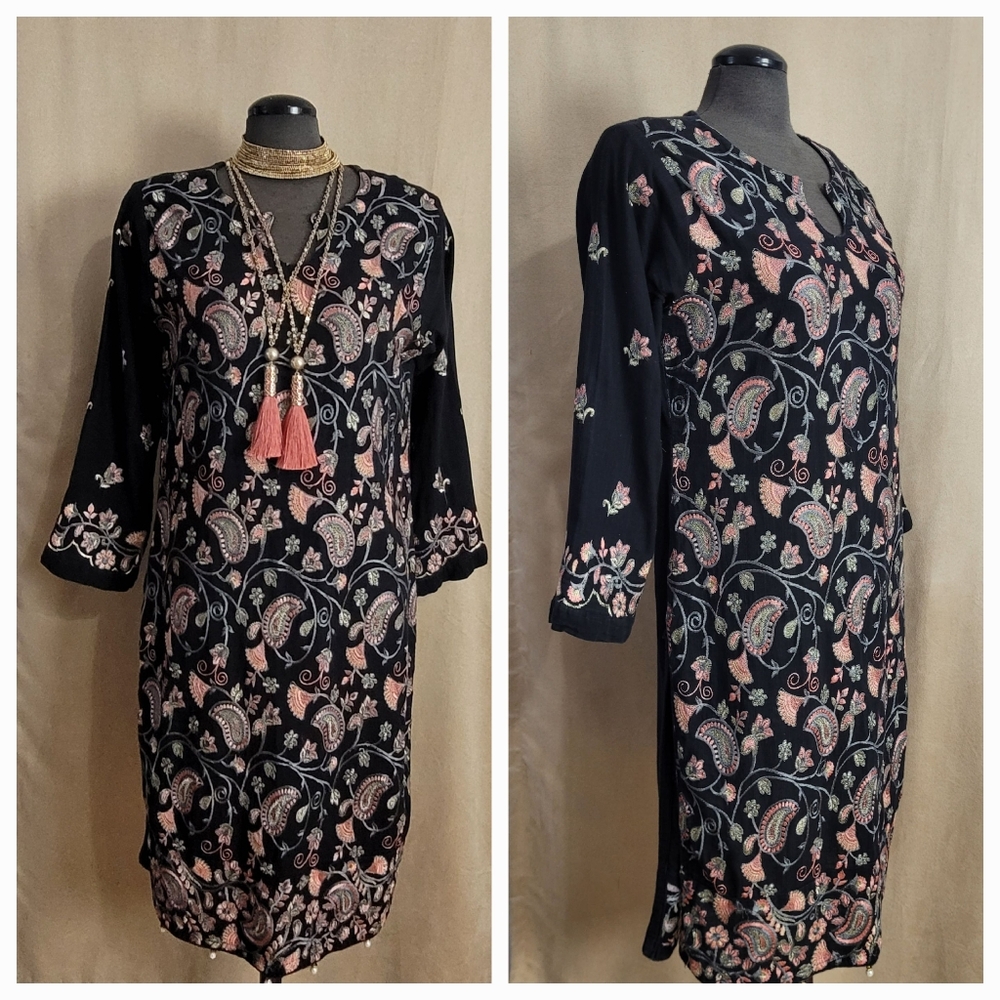 Embroidered Tunic / Dress / L